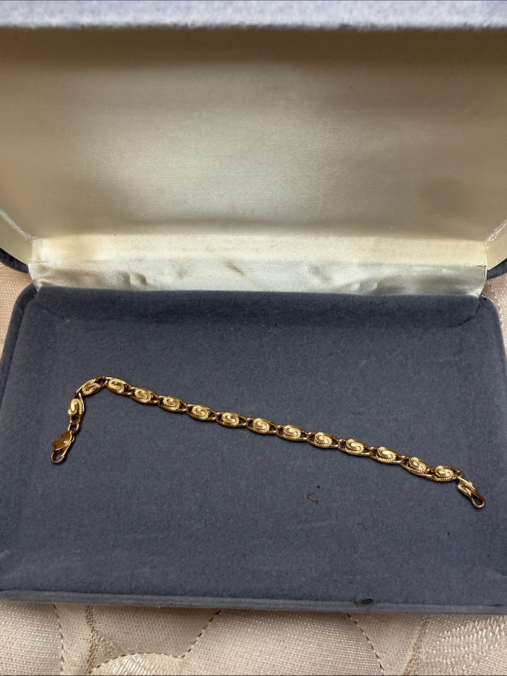 Classic Gold Link Bracelet for Women vintage gold plated